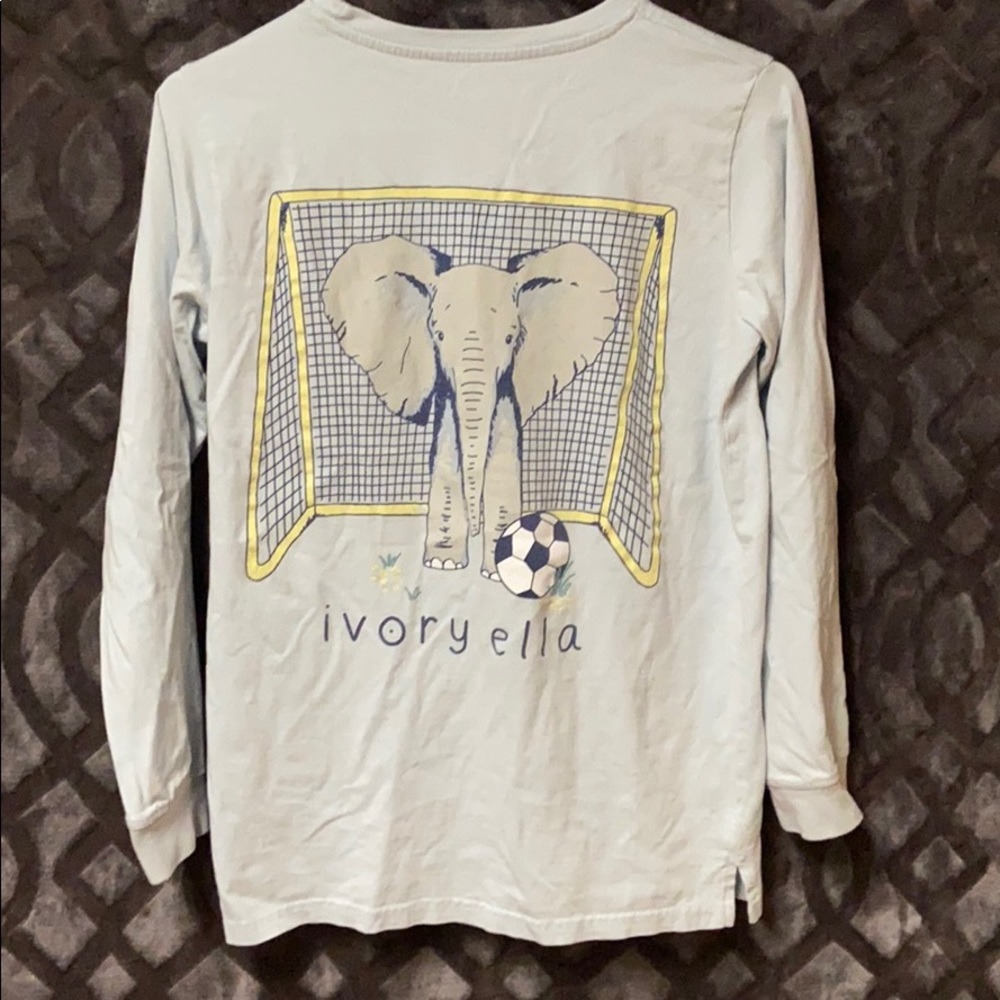 Ivory Ella Long Sleeve Soccer Tee